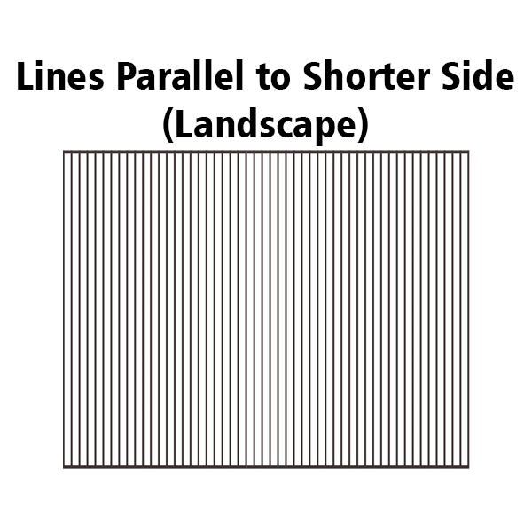 Sheet With Adhesive - 50 LPI (4"x6") (Pack of 10) 4 inch lines