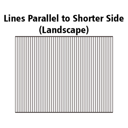 Sheet With Adhesive - 50 LPI (4"x6") (Pack of 10) 4 inch lines